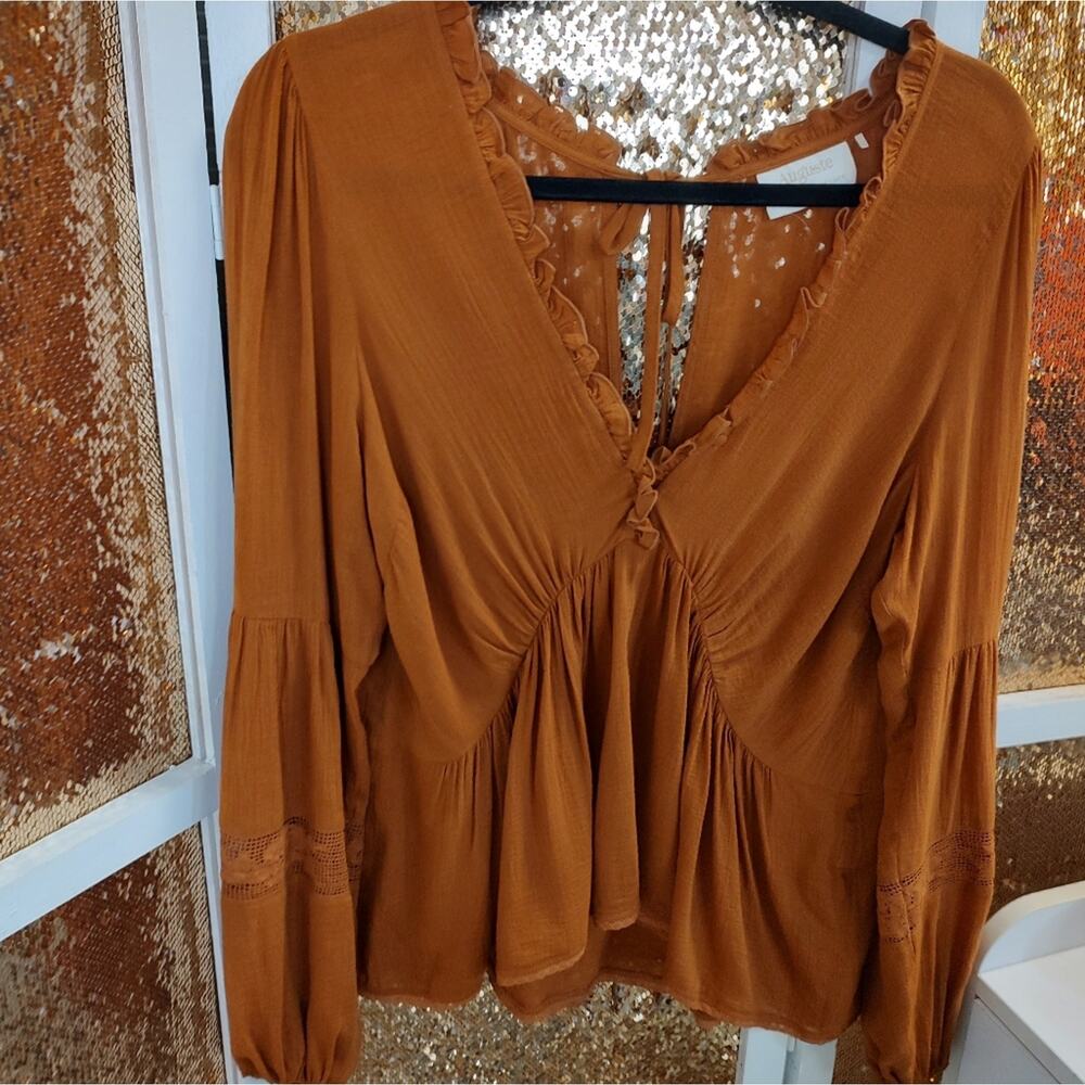 Bohemian Rust Color Blouse Auguste Medium - image 4